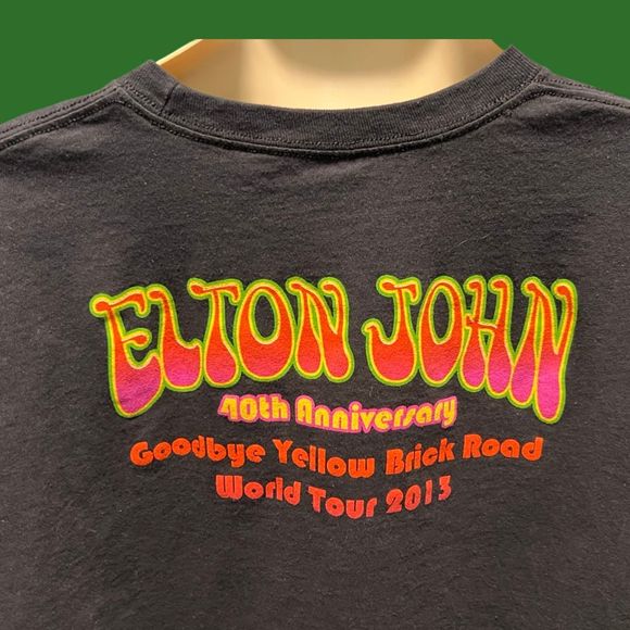 Elton John Goodbye Yellow Brick Road 2015 World Tour T-Shirt XXL - Picture 3 of 4